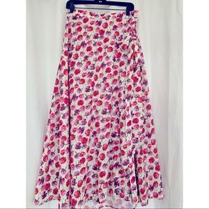 Floral wrap skirt